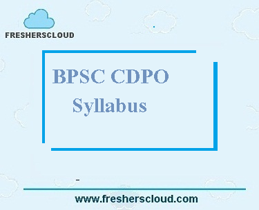 BPSC CDPO Syllabus