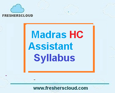 Madras High Court Office Assistant Syllabus
