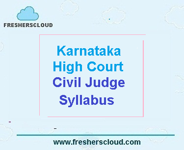 Karnataka High Court Civil Judge Syllabus